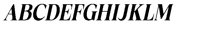Fitgad Semi Bold Italic Condensed Font UPPERCASE