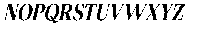 Fitgad Semi Bold Italic Condensed Font UPPERCASE