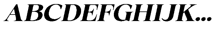 Fitgad Semi Bold Italic Expanded Font UPPERCASE