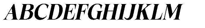 Fitgad Semi Bold Italic Semi Condensed Font UPPERCASE