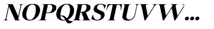 Fitgad Semi Bold Italic Semi Expanded Font UPPERCASE
