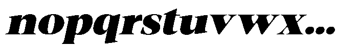 Fitgad Soft Black Expanded Italic Font LOWERCASE