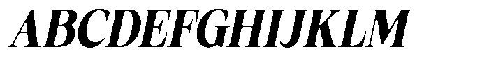 Fitgad Soft Bold Condensed Italic Font UPPERCASE