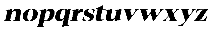 Fitgad Soft Bold Expanded Italic Font LOWERCASE