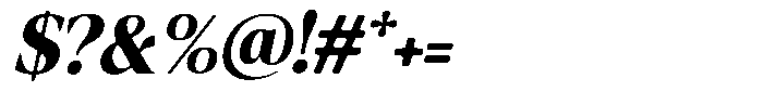 Fitgad Soft Bold Italic Font OTHER CHARS