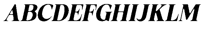 Fitgad Soft Bold Semi Condensed Italic Font UPPERCASE