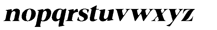 Fitgad Soft Bold Semi Expanded Italic Font LOWERCASE