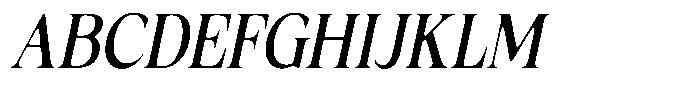 Fitgad Soft Condensed Italic Font UPPERCASE