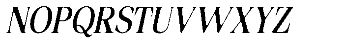 Fitgad Soft Condensed Italic Font UPPERCASE
