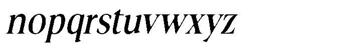 Fitgad Soft Condensed Italic Font LOWERCASE