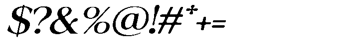 Fitgad Soft Expanded Italic Font OTHER CHARS