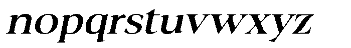 Fitgad Soft Expanded Italic Font LOWERCASE