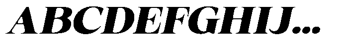 Fitgad Soft Extra Bold Expanded Italic Font UPPERCASE
