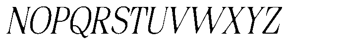 Fitgad Soft Extra Light Condensed Italic Font UPPERCASE