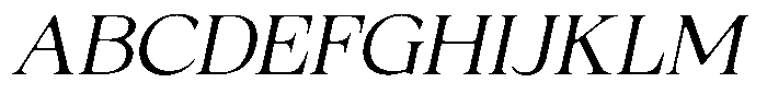 Fitgad Soft Extra Light Expanded Italic Font UPPERCASE