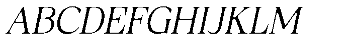 Fitgad Soft Extra Light Italic Font UPPERCASE