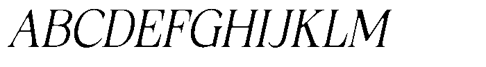 Fitgad Soft Extra Light Semi Condensed Italic Font UPPERCASE
