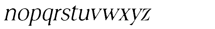 Fitgad Soft Extra Light Semi Condensed Italic Font LOWERCASE