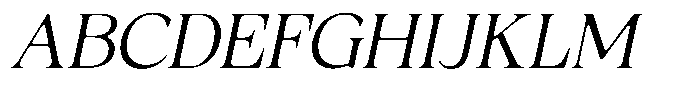 Fitgad Soft Extra Light Semi Expanded Italic Font UPPERCASE