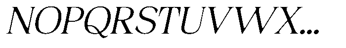 Fitgad Soft Extra Light Semi Expanded Italic Font UPPERCASE
