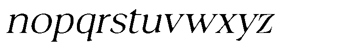 Fitgad Soft Extra Light Semi Expanded Italic Font LOWERCASE
