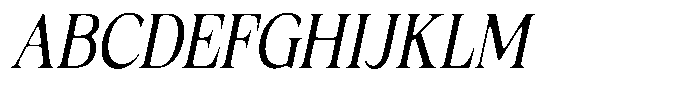 Fitgad Soft Light Condensed Italic Font UPPERCASE