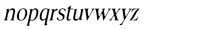Fitgad Soft Light Condensed Italic Font LOWERCASE