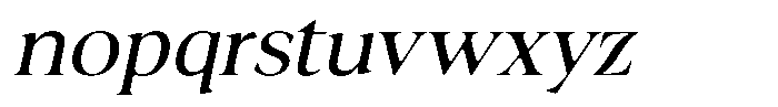 Fitgad Soft Light Semi Expanded Italic Font LOWERCASE