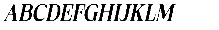 Fitgad Soft Medium Condensed Italic Font UPPERCASE