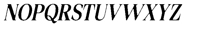 Fitgad Soft Medium Condensed Italic Font UPPERCASE
