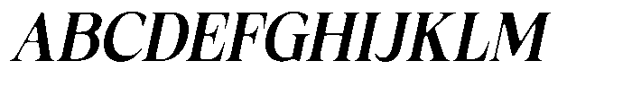 Fitgad Soft Medium Semi Condensed Italic Font UPPERCASE