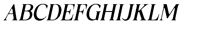 Fitgad Soft Semi Condensed Italic Font UPPERCASE