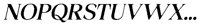 Fitgad Soft Semi Expanded Italic Font UPPERCASE