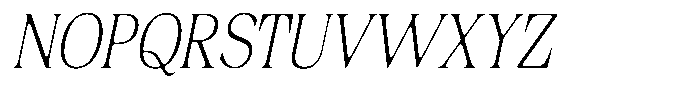 Fitgad Soft Thin Condensed Italic Font UPPERCASE