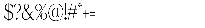 Fitgad Soft Thin Condensed Font OTHER CHARS