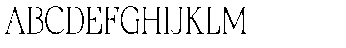 Fitgad Soft Thin Condensed Font UPPERCASE