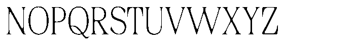 Fitgad Soft Thin Condensed Font UPPERCASE