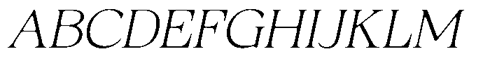 Fitgad Soft Thin Expanded Italic Font UPPERCASE