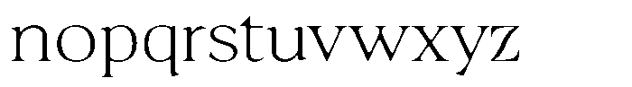 Fitgad Soft Thin Expanded Font LOWERCASE