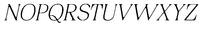 Fitgad Soft Thin Italic Font UPPERCASE