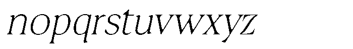 Fitgad Soft Thin Italic Font LOWERCASE