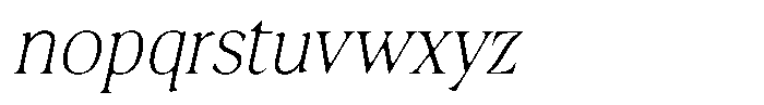 Fitgad Soft Thin Semi Condensed Italic Font LOWERCASE