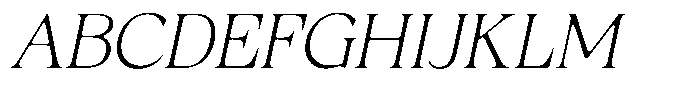 Fitgad Soft Thin Semi Expanded Italic Font UPPERCASE