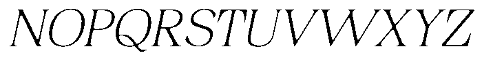 Fitgad Soft Thin Semi Expanded Italic Font UPPERCASE