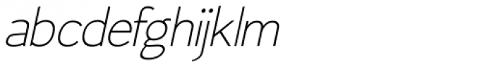 Fitz Sans Oblique SRF Font LOWERCASE