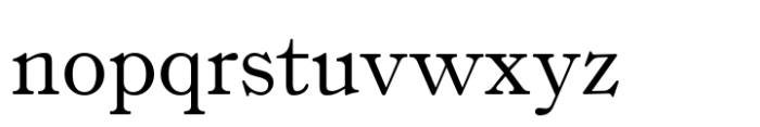 Fitzronald Regular Font LOWERCASE
