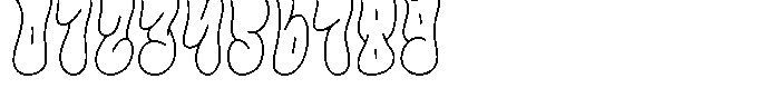 Fiuzz Outline Font OTHER CHARS