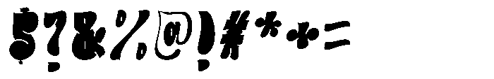 Fiuzz Regular Font OTHER CHARS