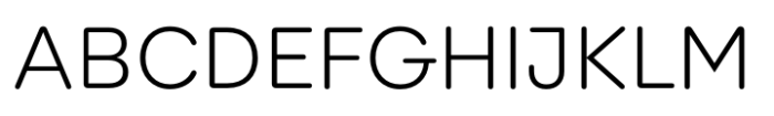 Fixga Extra Light Font UPPERCASE