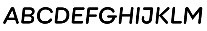 Fixga Medium Italic Font UPPERCASE